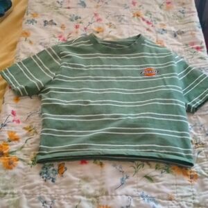 Dickies green tee shirt crop top
